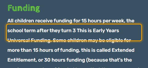 The fees as published on bassingbourn-preschool.co.uk/fees-funding