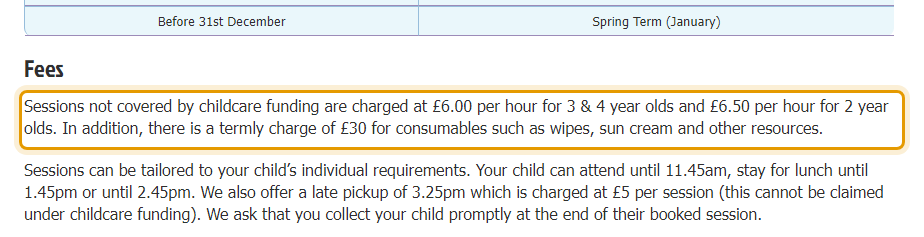 The fees as published on preschoolaxminster.co.uk/about-dragonflies-preschoo…