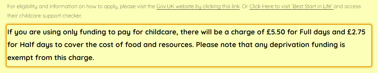 The fees as published on springboardnursery.co.uk/fees-funding