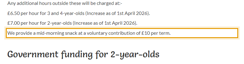 The fees as published on standrewsps.co.uk/parent-information/fees-and-fundi…