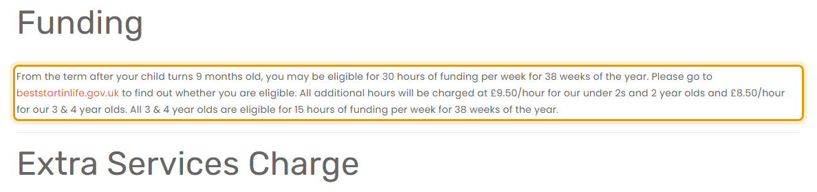 The fees as published on thecolourwheel.co.uk/fees