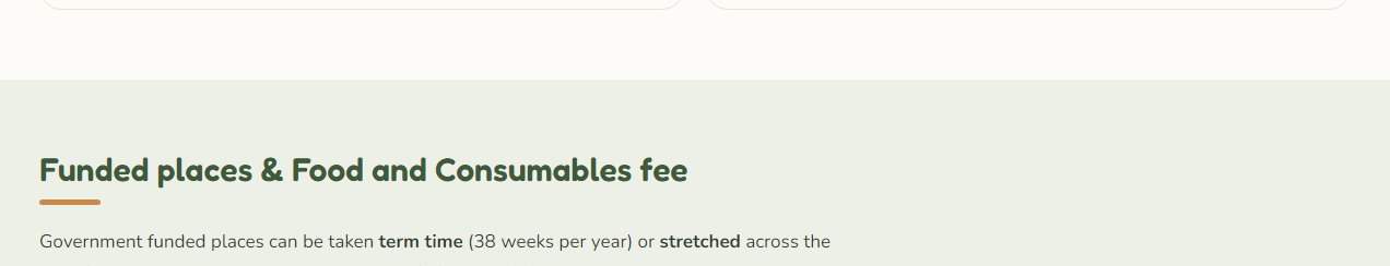 The fees as published on tillymintscherubs.co.uk/fees-and-funding