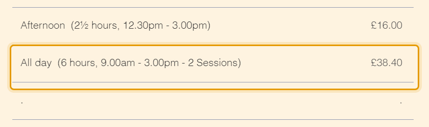 The fees as published on trinitypreschoolbradleystoke.co.uk/fees