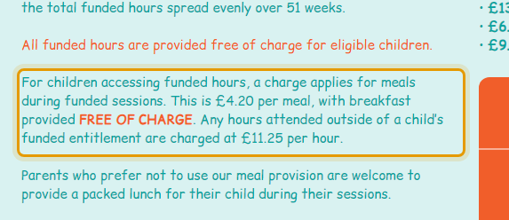The fees as published on alphabethousenursery.co.uk/fees-funding