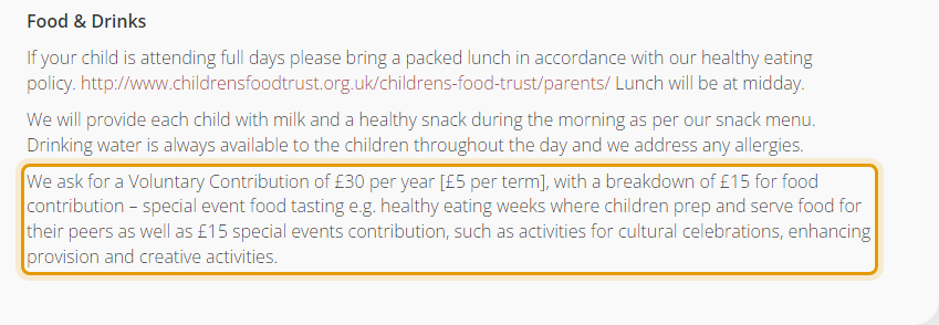 The fees as published on ashtonvalepreschool.co.uk/fees-and-contributions