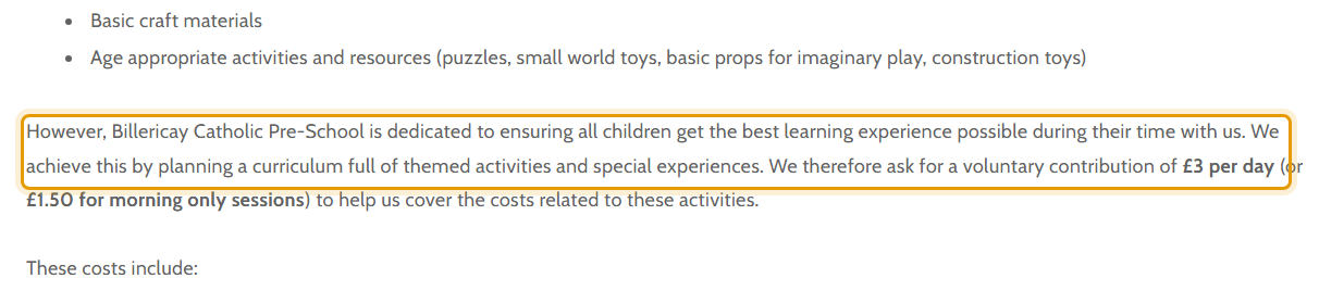 The fees as published on billericaycatholicpreschool.co.uk/fees--government-…