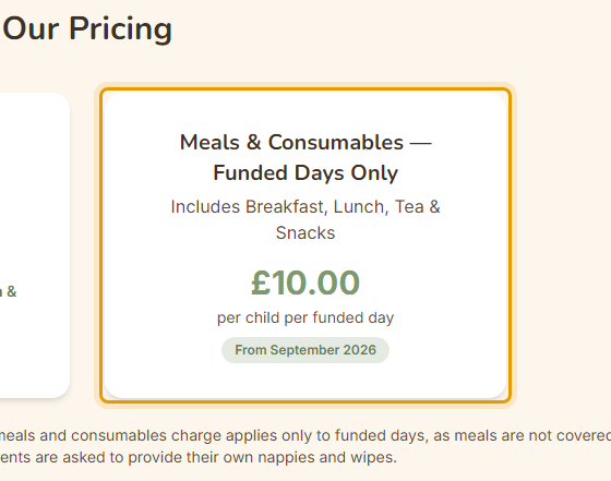 The fees as published on bojanglesnursery.co.uk/fees