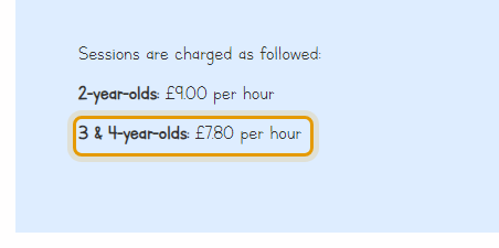 The fees as published on brightbeginningspreschool.co.uk/opening-hours-term-…