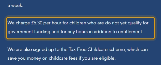 The fees as published on busyfingerspreschool.org/sessions-and-fees