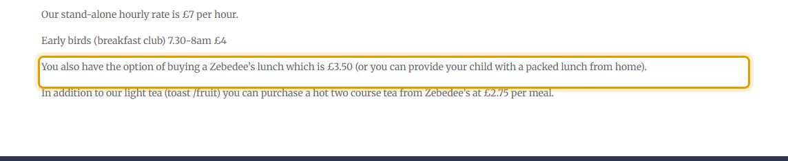 The fees as published on carouselnurseryschools.co.uk/fees-funding