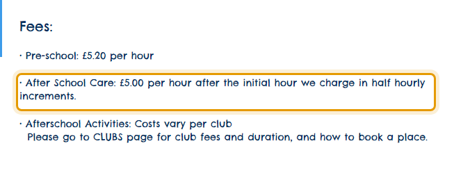 The fees as published on cheekychimps.org.uk/openingtimes-fees