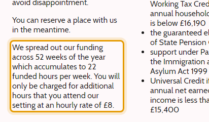 The fees as published on clarendoncubsnursery.co.uk/early-years-fees-and-fun…