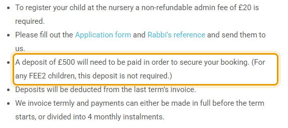 The fees as published on eaycnursery.org/nursery-hours-fees