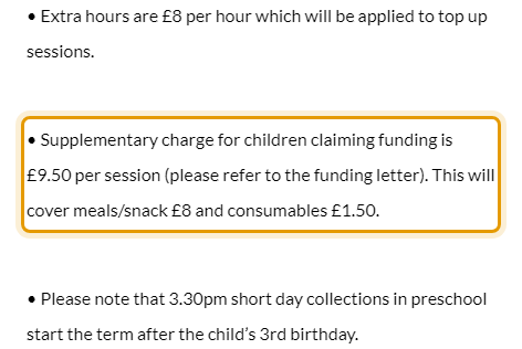 The fees as published on farmfriendsdaynursery.co.uk/fees
