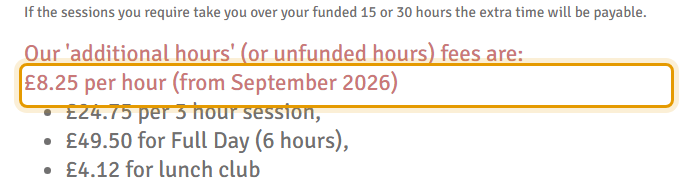 The fees as published on fgps.co.uk/fees