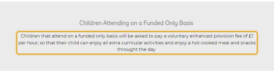 The fees as published on firststepsnurserysolihull.co.uk/fees