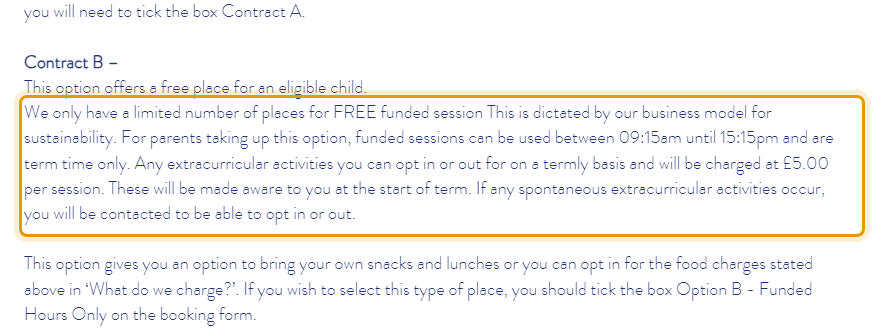 The fees as published on gateway-nursery.co.uk/fees