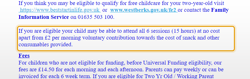The fees as published on greatsheffordunderfives.co.uk/fees%20&%20funding.ht…