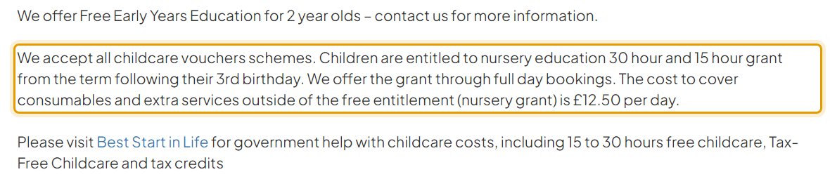The fees as published on hazeltreemontessorinursery.co.uk/fees-how-to-regist…