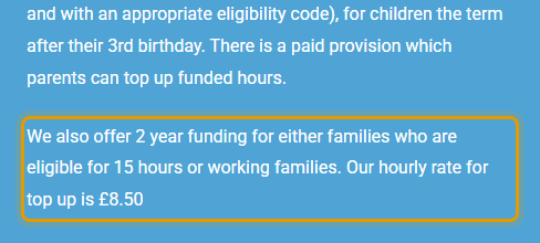 The fees as published on kiddieskornernursery.co.uk/admissions