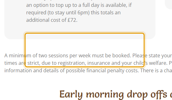 The fees as published on littleacorns-nursery.co.uk/fees-funding