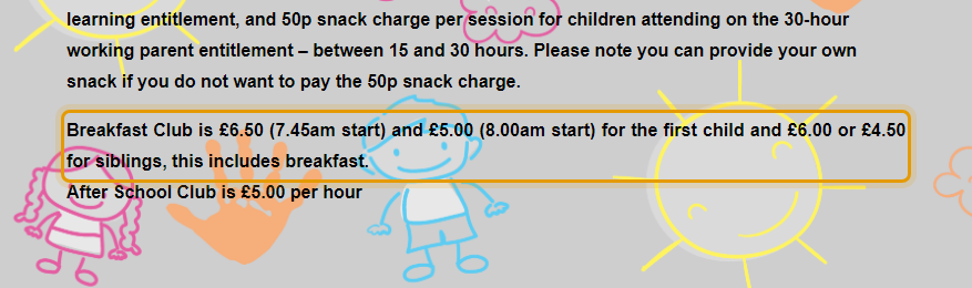 The fees as published on littlesaintsnursery.org.uk/parents-corner/fee-fel-f…