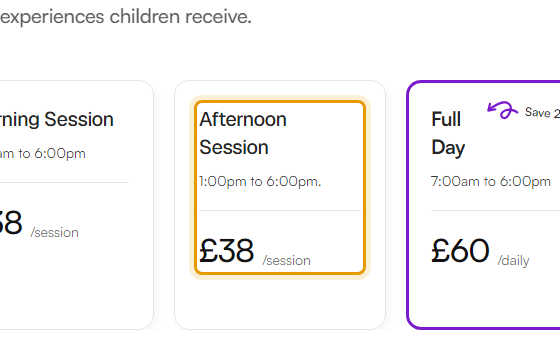 The fees as published on mulberryroots.co.uk/forparents/feesandfunding