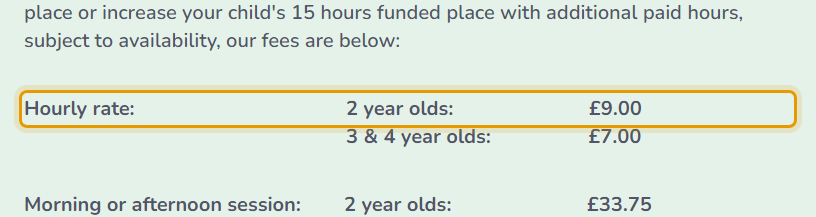The fees as published on opportunity-group.co.uk/what-we-offer/sessions-and-…