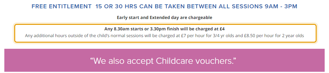 The fees as published on pebbles-shoreham.co.uk/preschool-shoreham-fees