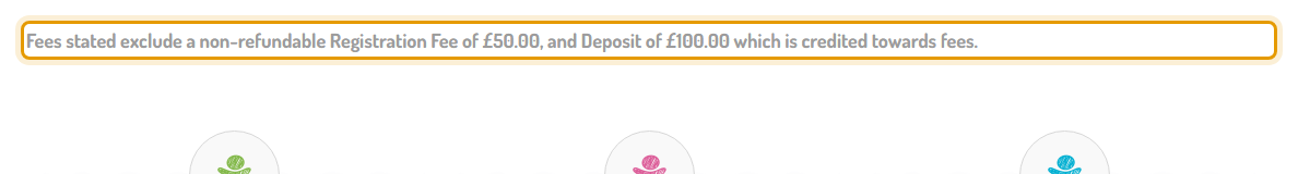 The fees as published on smartkids.org.uk/fees-information
