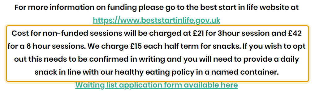 The fees as published on squirrelspreschoolrugby.co.uk/information-pack