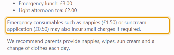 The fees as published on stclementspreschool.co.uk/fees