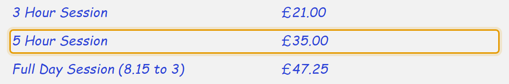 The fees as published on stmarysnurserywyke.com/sessions-and-fees