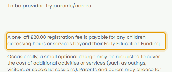 The fees as published on stoboroughnursery.org.uk/fees-and-funding