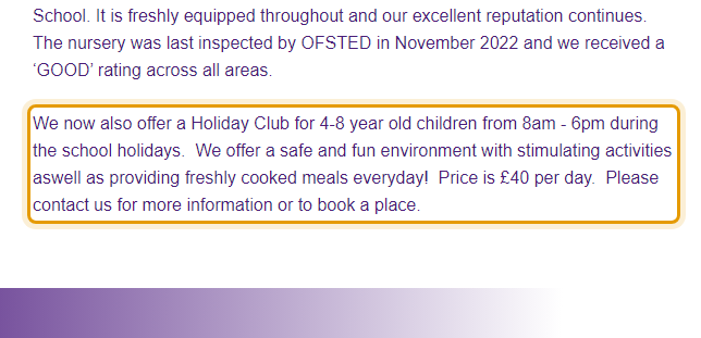 The fees as published on stvincentsnursery.co.uk/about-us