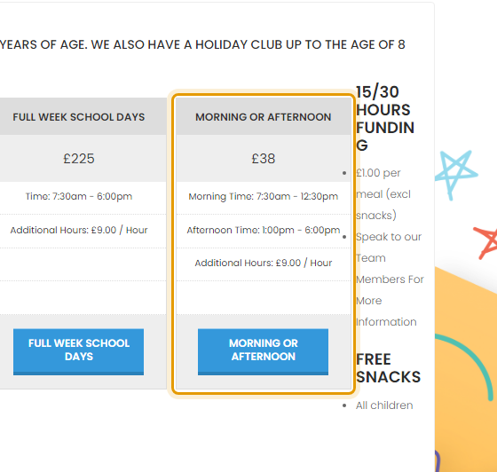 The fees as published on themagicalkingdom.co.uk/tmk-fees-structure