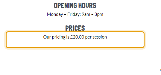 The fees as published on grovepreschool.co.uk/term-dates-2020-2021