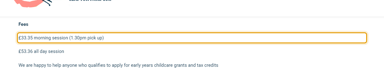 The fees as published on theroundchapel.org.uk/nursery/nursery-times-term-da…