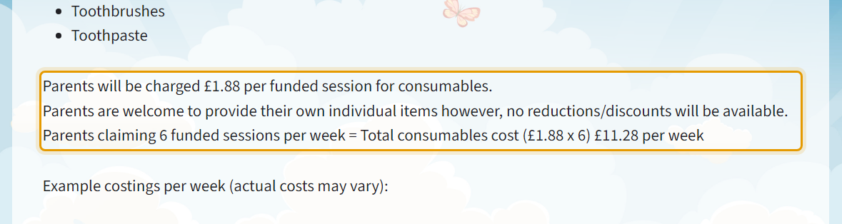 The fees as published on toadhalldaynursery.com/information-for-parents/open…