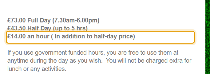 The fees as published on uptoncrickets.co.uk/pricing