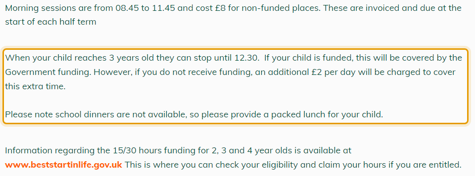 The fees as published on wentvalleypreschool.co.uk/fees-whats-included