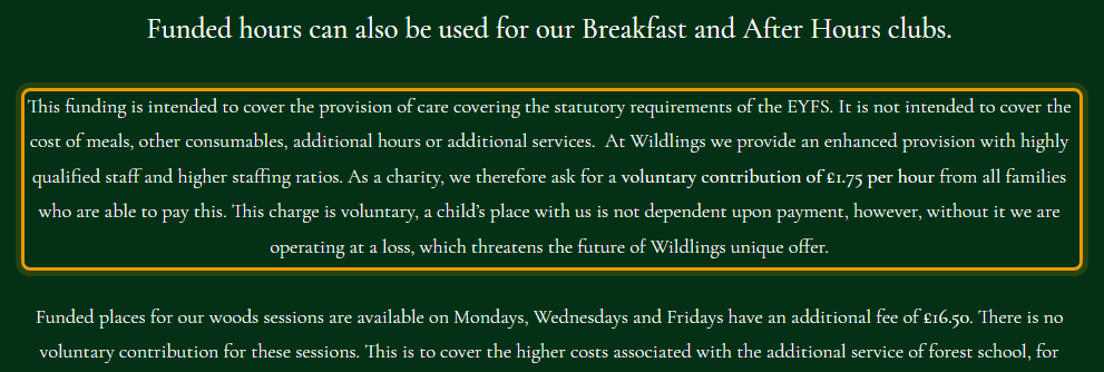 The fees as published on wildlingsderbyshire.org/session-times-fees-and-term…