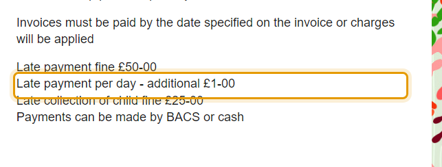 The fees as published on newboroughpreschool.org/our-setting/rates