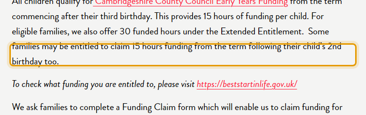 The fees as published on waterbeachplaygroup.org.uk/fees